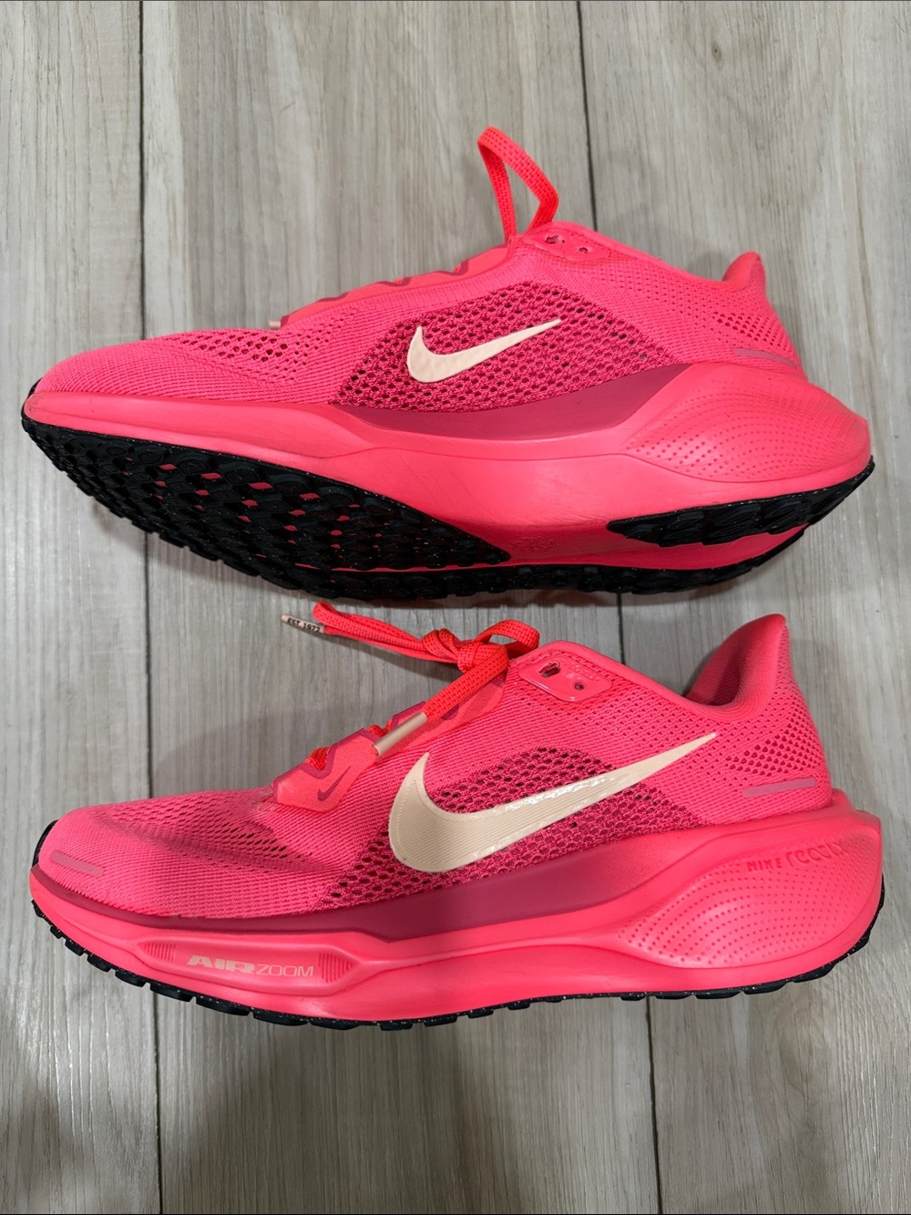 Nike Hot Pink Performance Running Shoes with White Swoosh